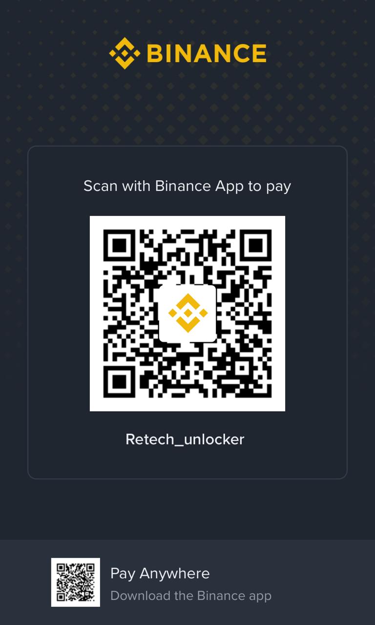 Retech Unlocker Binance Pay QR